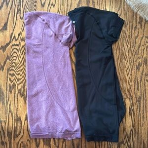 (2) Lululemon women’s short sleeve tops - size 8